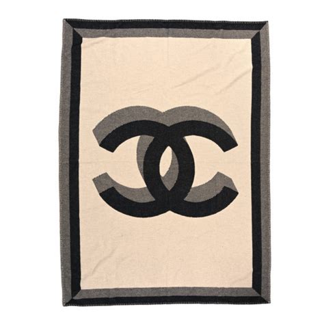 blanket chanel|chanel cc throw blanket.